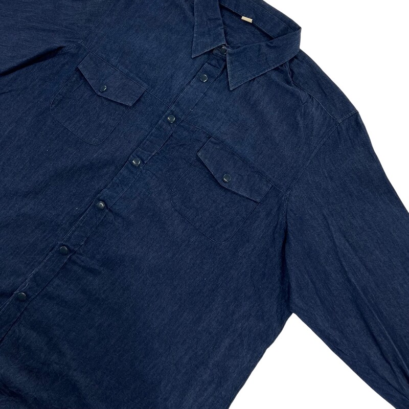 Джинсовая рубашка vintage古着美式复古阿美咔叽水洗做旧长袖日系牛仔衬衫男女n2