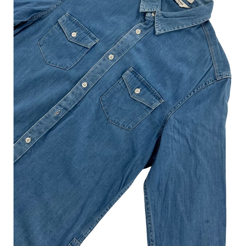 Джинсовая рубашка vintage古着美式复古阿美咔叽水洗做旧长袖日系牛仔衬衫男女n2