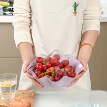 Creative Home Fruit Tray New Living Room Tea Table Plastic Candy Tray Dry Fruit Pan High Face Value Zero Food Pan Small Fruit Pan