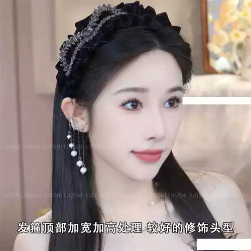 Демисезонная заколка для волос с бантиком, ободок, шпильки для волос для умывания, 2024 года, новая коллекция