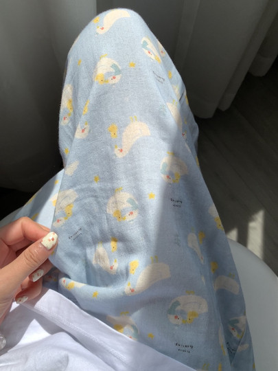 Новые летние пижамные брюки 2025 года из двухслойной хлопковой марли, свободного кроя, в стиле INS, домашние брюки для женщин, длинные, из чистого хлопка