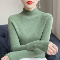 Off-size special offer autumn and winter woolen sweater for women thickened half-turtleneck sweater slim cashmere sweater with base layer knitted sweater