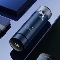 Mens thermos cup tea and water separated water cup new style female high-looking water cup student drinking water cup simple cup