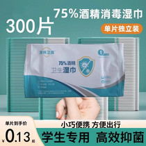 Independent Packaging Alcohol Wet Scarves Alcohol Sanitised Cotton Sheet Wipe Skin Cell Phone Germicidal Disinfection