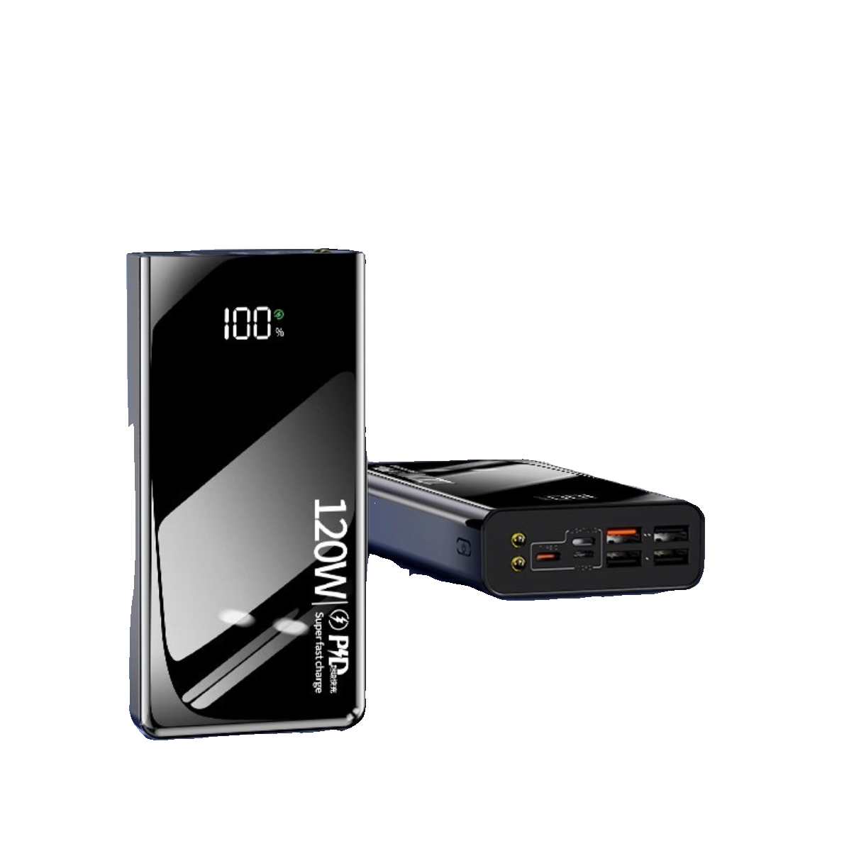 Оригинальная 120W сверхбыстрая зарядка, большой запас энергии 80,000 мАч, совместимо с Huawei Apple vivoppo220V