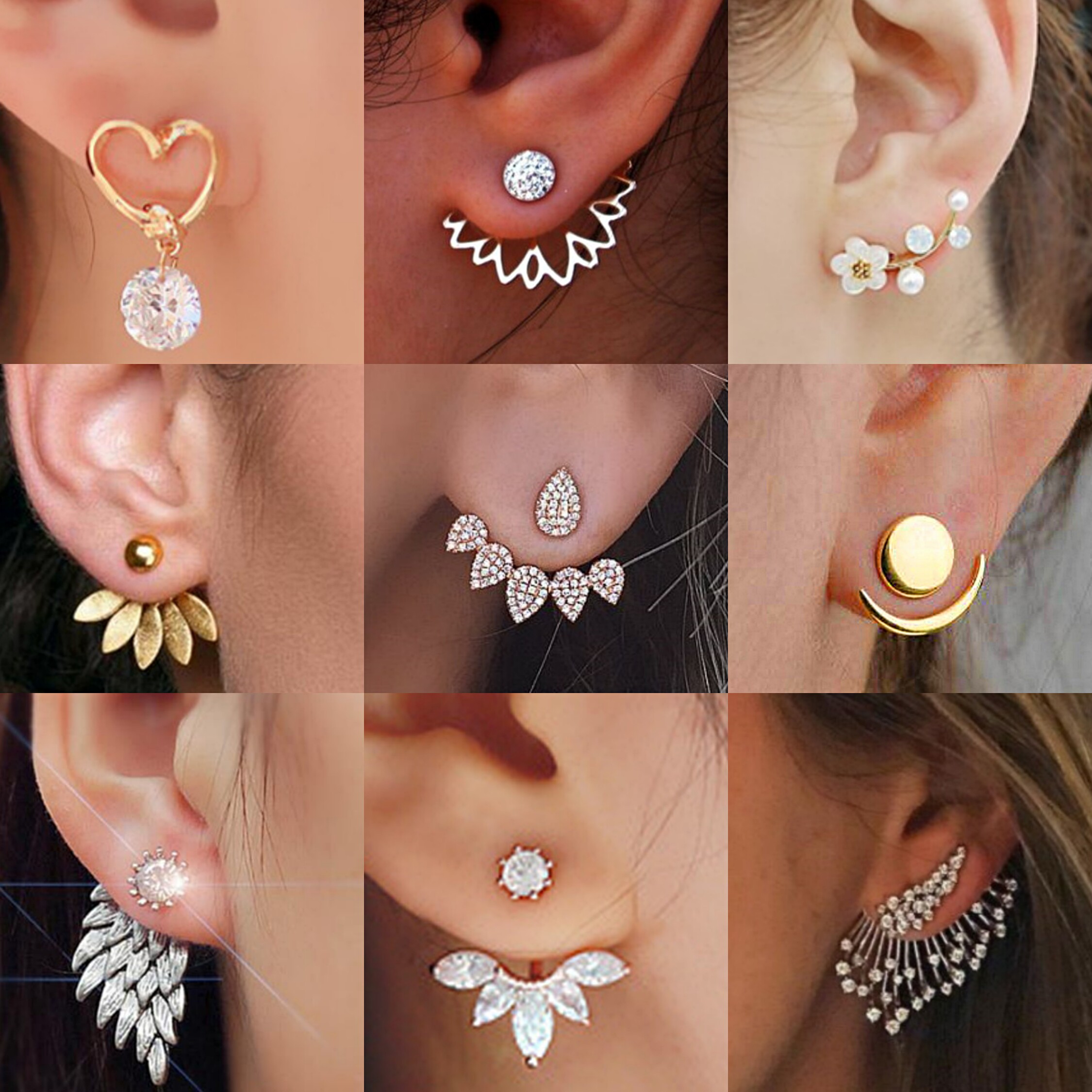 Серьги 2023 new crystal flower drop earrings for women fashion jewe 3099