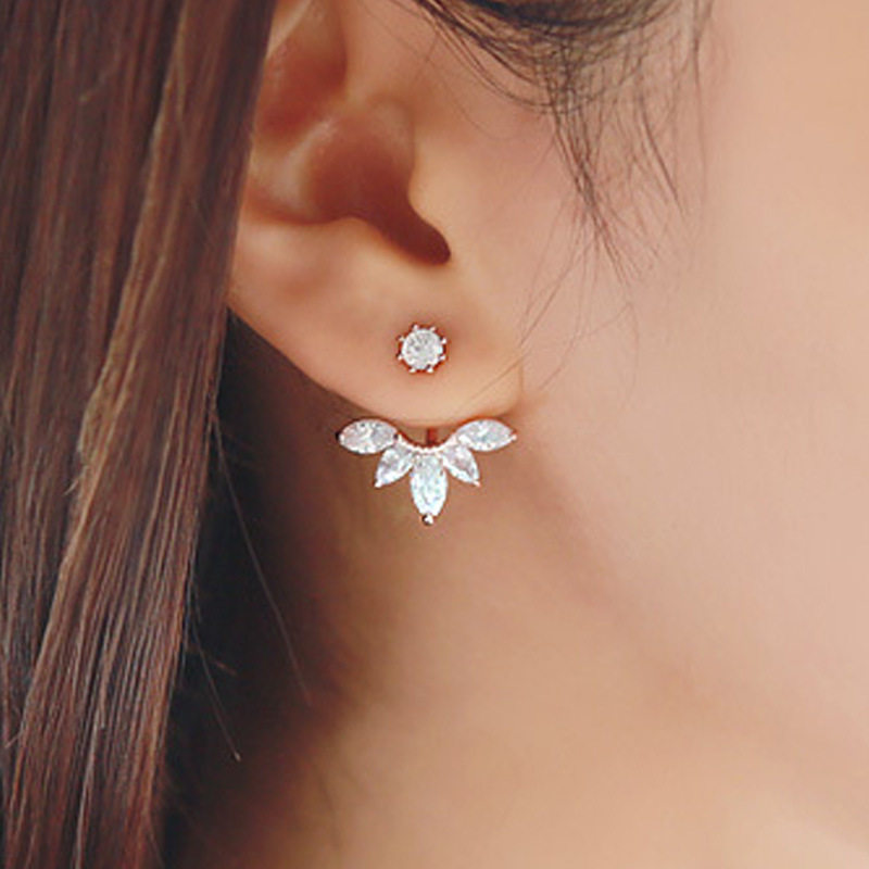 Серьги 2023 new crystal flower drop earrings for women fashion jewe 3099