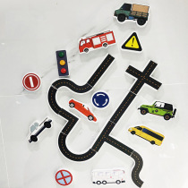 Rail Traffic Vehicle Bath Toys Soft EVA Kids Baby Bathroom W