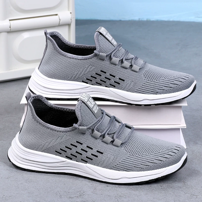 Старые пекинские cloth shoes мужские нескользящие дышащие сетчатые обувь на плоской подошве легкая повседневная обувь мужской хлопчатобумажной ткани обувь для всех сезонов