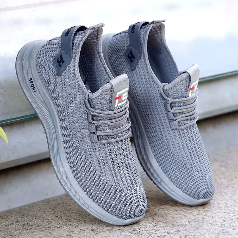 Старые пекинские cloth shoes мужские нескользящие дышащие сетчатые обувь на плоской подошве легкая повседневная обувь мужской хлопчатобумажной ткани обувь для всех сезонов