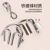 Luban Lock Nine Linked Rings Kongming Lock Elementary School Students Adult Intelligence Unlocking Puzzle 40 Pieces Educational Toys for Seniors to Relieve Boredom