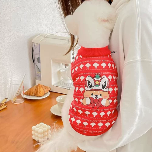 Интернет -знаменитость щенка для домашних животных щенка Тедди весна и осенняя одежда, чем красавица -домашние щенки маленькие щенки Шеронори