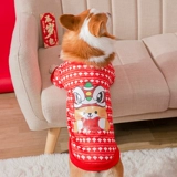 Новый год праздничная одежда Special Puppy Special Press для весенней одежды для собак с собаками среднего размера.