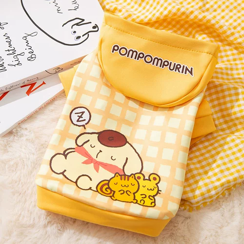 [Dog Sain] Симпатичная печать для собак с капюшоном, летняя большая батон