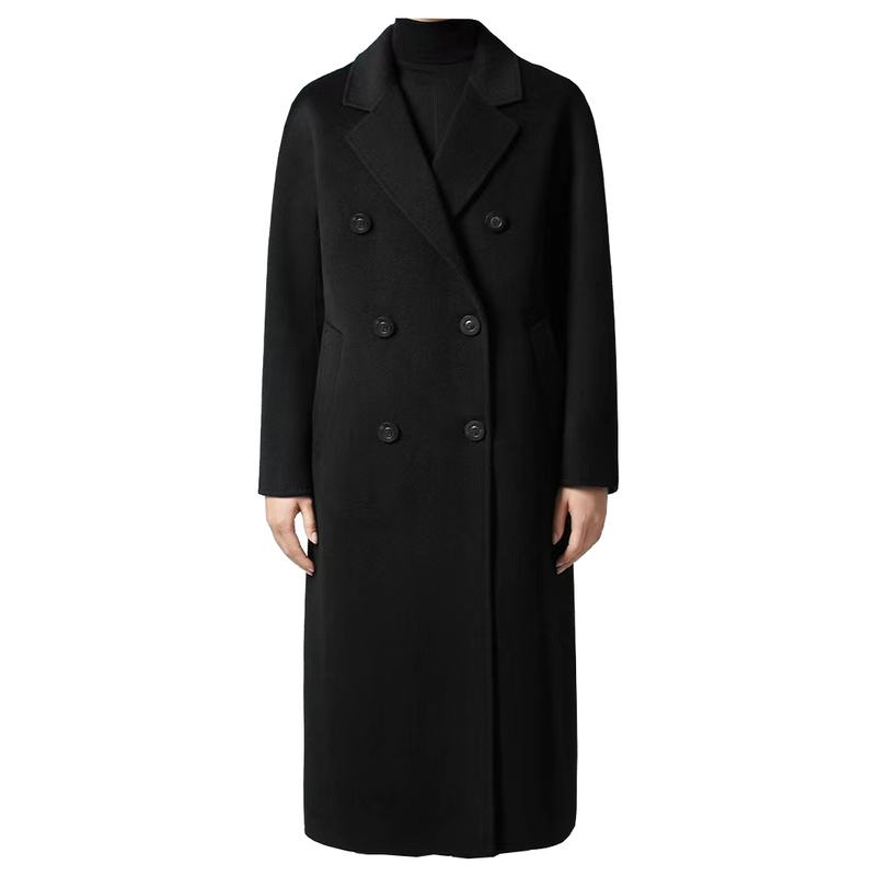 [High-End Series] Double-Sided Cashmere Light Luxury Elegant Soft and Cozy 101801 Long Coat Autumn and Winter Jacket for Women 2811