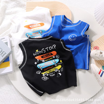 Children Sleeveless Shirts Summer 2023 Vest for Kids Sport o