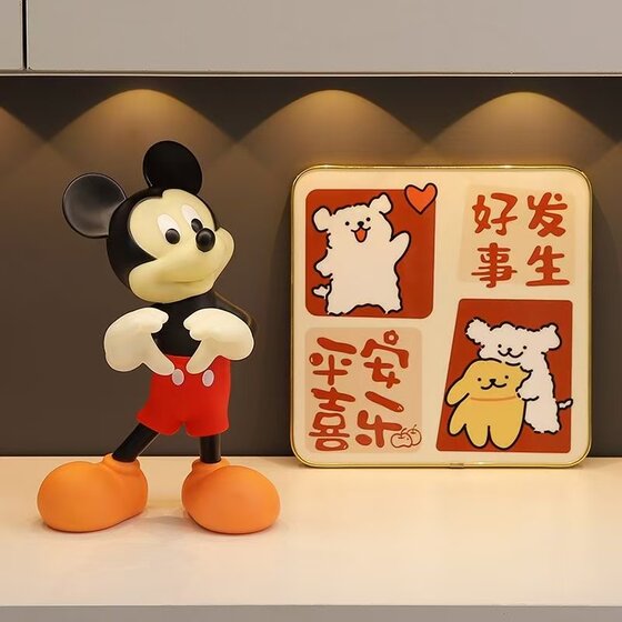 米奇潮玩手办米奇摆件卡通风酒柜电视柜玄关卡通装饰品送礼物