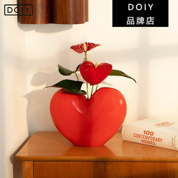 Spanish Doiy Heart-Shaped Vase Red 520 Confession Gift Holiday Gift