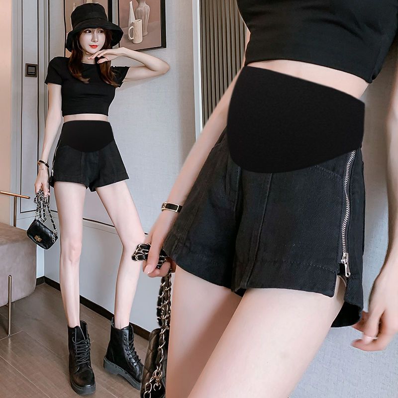 Women's Jeans Pregnant Women Jeans Shorts Summer Fashion Outside Wearing Loose Women's Summer Thin style Bottoms Pants Summer Clothes hot-Taobao