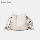 Official Website Small C&K official store Bucket Bag for Women 2026 New Crossbody Bag Genuine Leather Women's Bag Chain Shoulder Bag