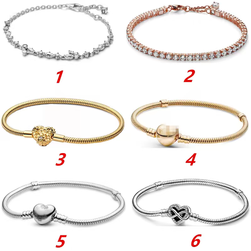 Love Is Eternal Symbol Buckle Snake Bone Chain Rose Gold Tennis Bracelet