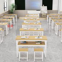 School desks and chairs sets primary and secondary school students childrens classroom tutoring classes training classes high cram schools double learning manufacturers