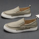 ເກີບຜູ້ຊາຍ 2023 Spring New Canvas Shoes Men's Slip-On Lazy Casual Shoes Korean Style Breathable Sneakers Loafers Men's