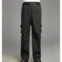 Dongyi summer work clothes 4s shop overalls work pants mens loose auto repair after-sales wear-resistant labor insurance pants black summer