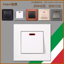 20A Quits Switch Panel Water Heater Water Pump Air Conditioning High Power Double Knife Double Break Switch Panel Home Concealed