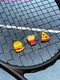Damo's equipment silicone middle finger letter love French Open Wimbledon donut burger strawberry shock absorber tennis racket