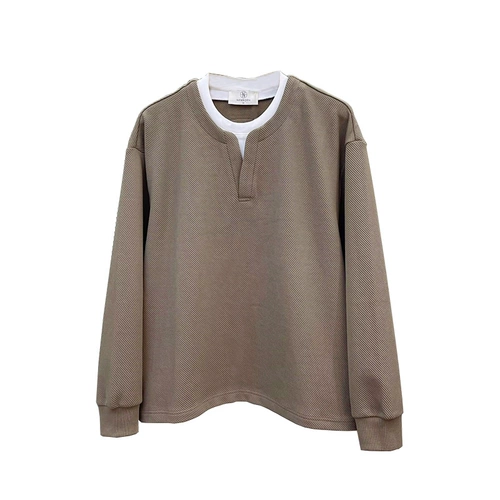 Трендовый комплект, свитшот, однотонная весенняя куртка, лонгслив, V-образный вырез, подходит для подростков