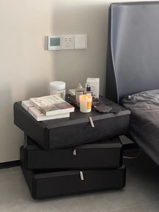 Molteni&C продвинутый смысл вращение Простота тумбочка дерево хранение спальня копченый три кровать сервант