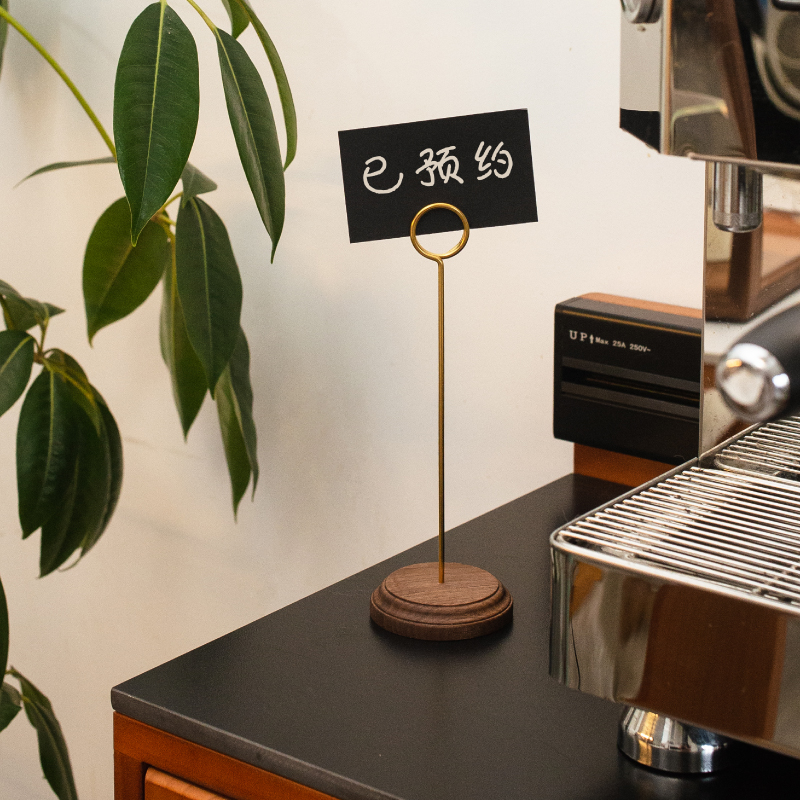 Кофейня из массива дерева с возможностью перезаписи названия блюда на табло настольная доска для рукописного ввода основание из массива дерева стол для магазина десертов фирменный ценник