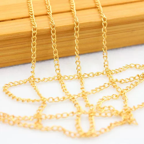 Аксессуары ручной работы, металлическая цепочка, цепь, браслет, аксессуар для волос с кисточками, 2.5мм, 10м