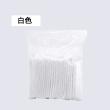 Одноразовая рабочая белая сетка для волос, шапка из нетканого материала, черная шапочка для душа