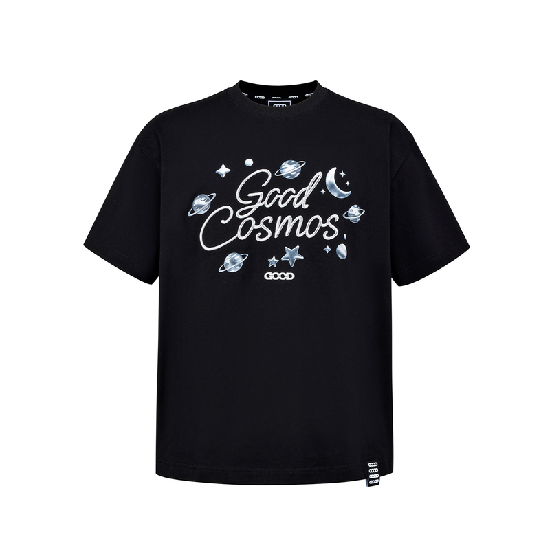 [Official Genuine Product] Gb-Goodbrand 2026Ss Childlike Planet 3D Embroidery Textured Short-Sleeve T-Shirt