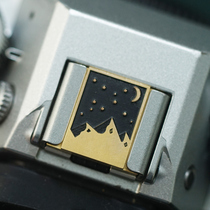 Brass old style Little Prince hot shoe cover suitable for Fujifilm GFX100S XT200 XE3 XPRO2 hot shoe