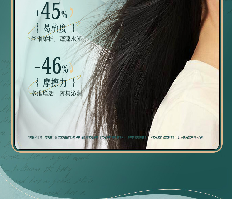 【中国直邮】 固然堂 海盐多肽角蛋白头发护理发膜 滋养修护防断发干枯毛躁护发素 250g