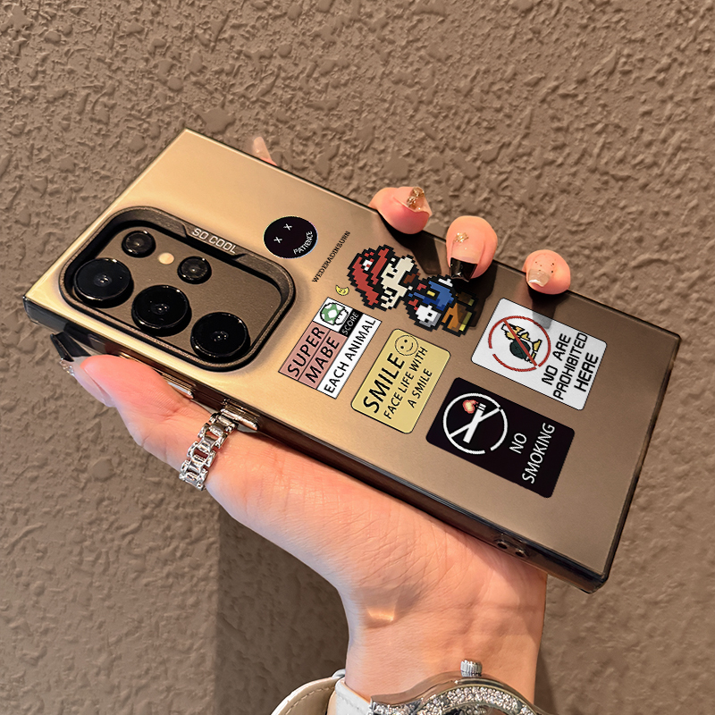S26 Is Suitable for Samsung S25Ultra Phone Case A56 Soft S24 Male S23 Matte A55 Full Coverage S22 Anti-Drop S21+ Ten Magnetic Note20 Female 10 Niche Trendy Plus Cartoon A53 New A17