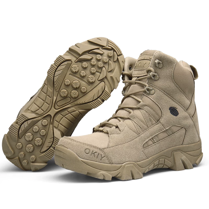 [Winter/Autumn Men High Quality Brand Military Leather Boots] зимние/осенние мужские кожаные армейские ботинки высокого качества