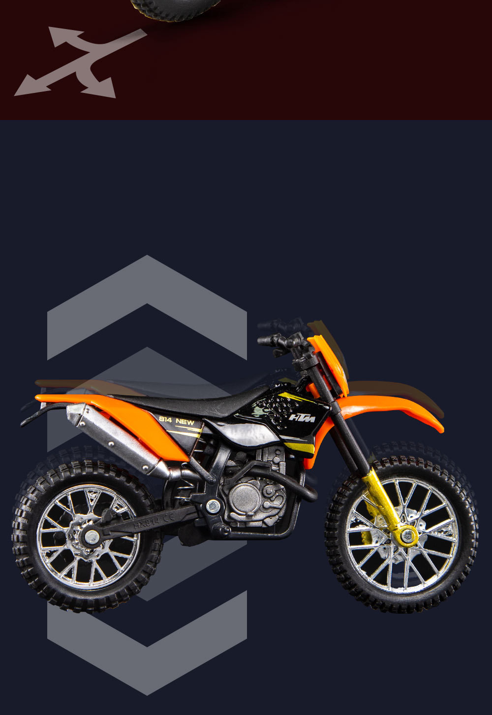 Игрушка 8比例ktm450sx-f合金滑板车运动自行车小雕像diecas 400