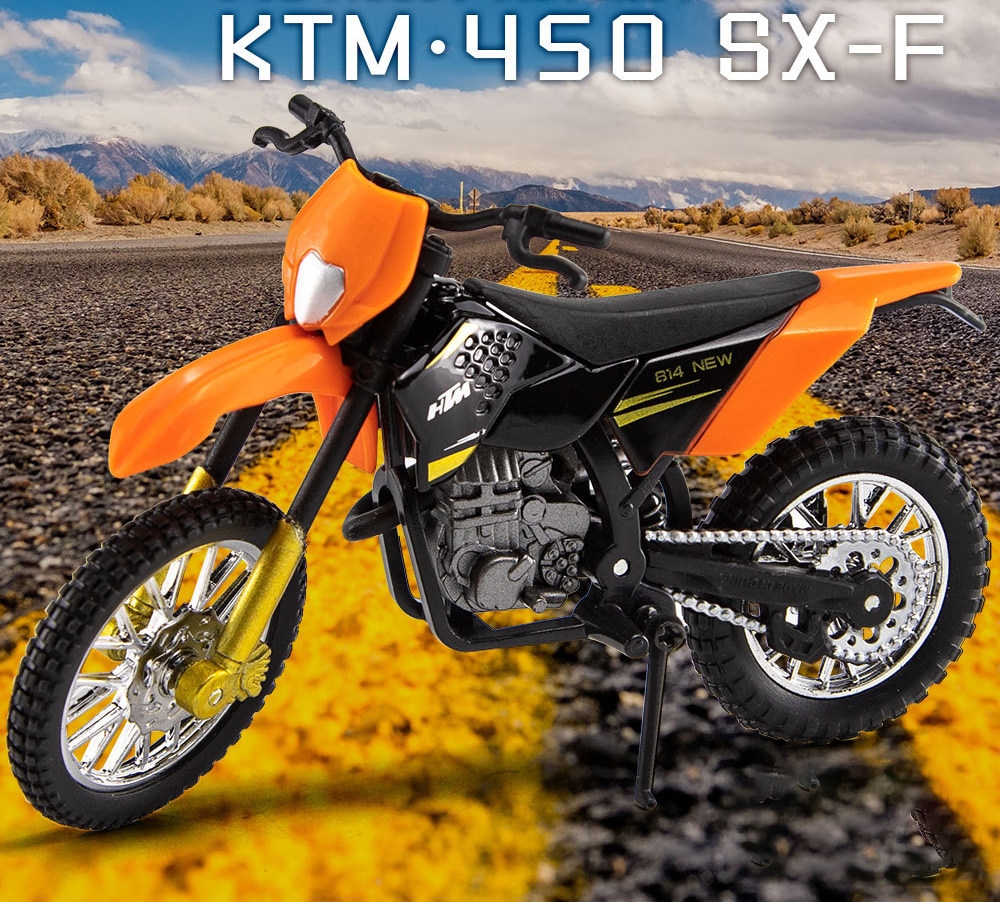 Игрушка 8比例ktm450sx-f合金滑板车运动自行车小雕像diecas 400