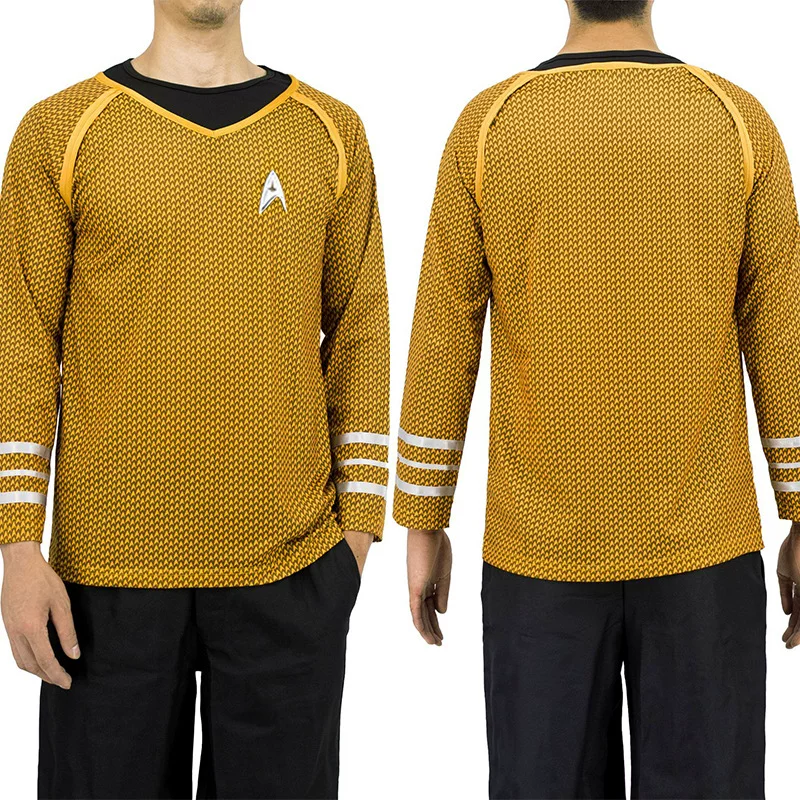Косплей одежды Star Trek в темном СтарТрек капитан Кок косплей футболка-т-шорт