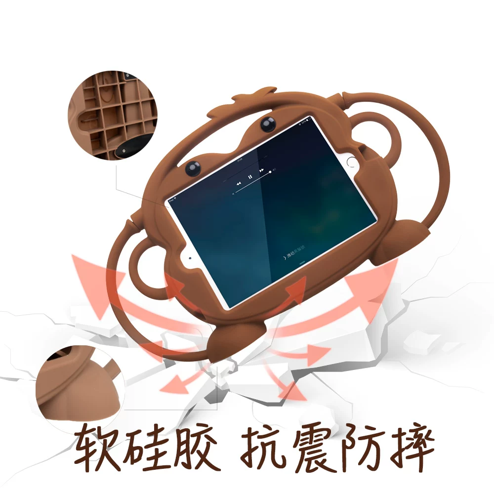 Совместимый силиконовый защитный чехол для Apple, милый мультфильм детский планшет ноутбук, 10.2 дюйма, pro11, 11 дюймов, 2018, защита от падений
