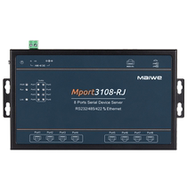(Maiwei) 8-channel RS485 RS232 RS422 serial port server three-in-one serial port to Ethernet modbus gateway TCP IP industrial grade Internet of Things Mp