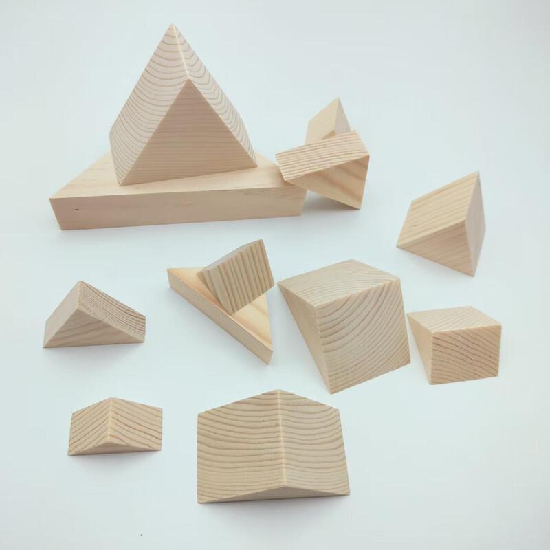 Triangular Wooden Blocks, Isosceles Right Triangle, Equilateral Triangle, DIY Model Wooden Blocks, Pine Triangular Body Triangular Wooden Blocks, Isosceles Right Triangle, Equilateral Triangle, DIY Model Wooden Blocks, Pine Triangular Body