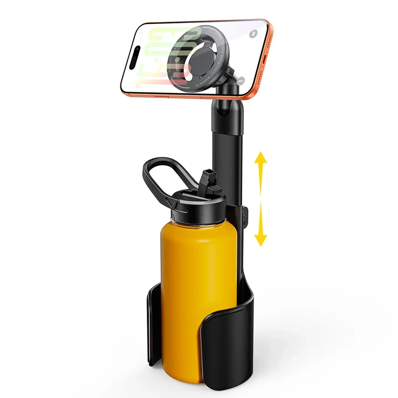 Naidun/Naidun Metal Telescopic Cup Holder Phone Stand Aluminum Alloy Car Cup Holder Tablet Stand