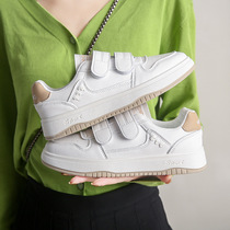Velcro white shoes for women 224 new spring all-match sports and leisure soft-soled niche lazy one-leg sneakers