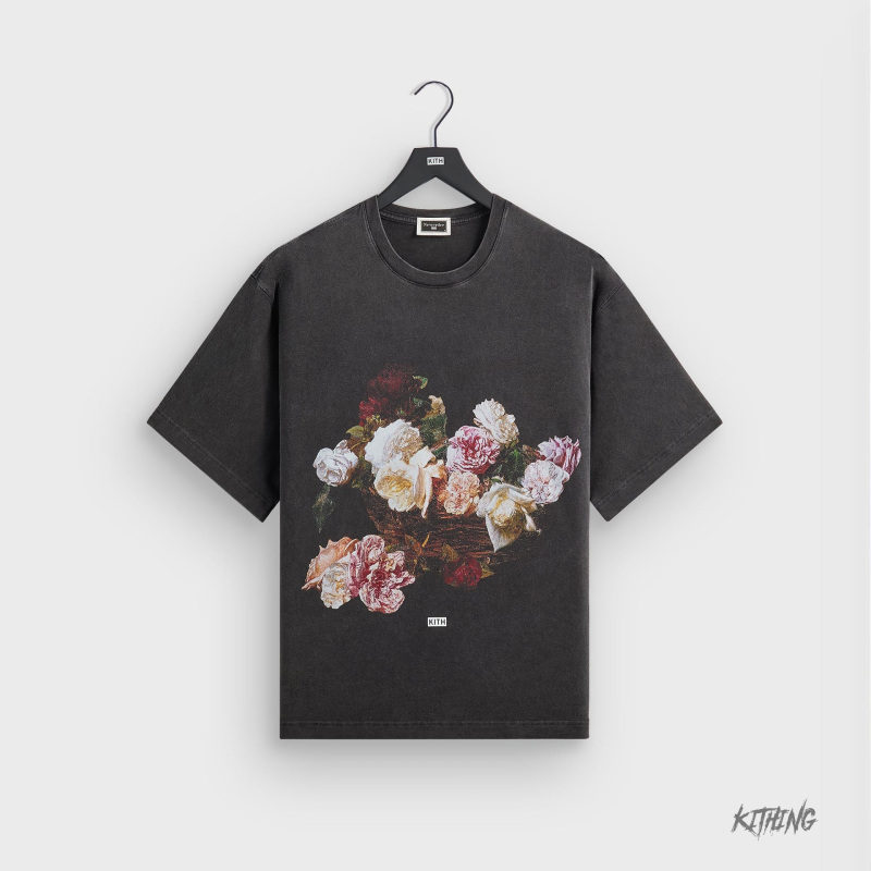 Kith X New Order Band Collaboration Trendy Loose Vintage Men's Pure Cotton Printed Short-Sleeve T-Shirt