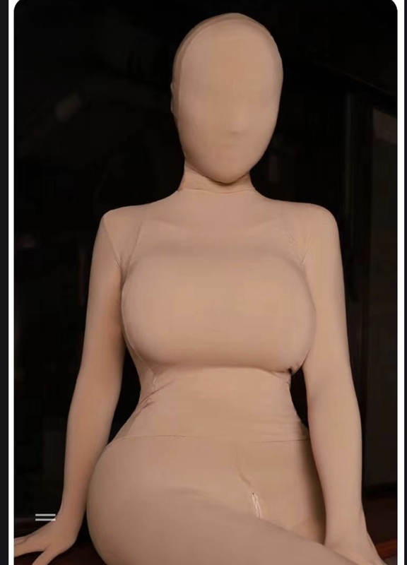 Flesh-Colored 200D Velvet Full-Body Suit with Separate Fingers/Tights/Leotard/Undergarment/Elastic and Comfortable